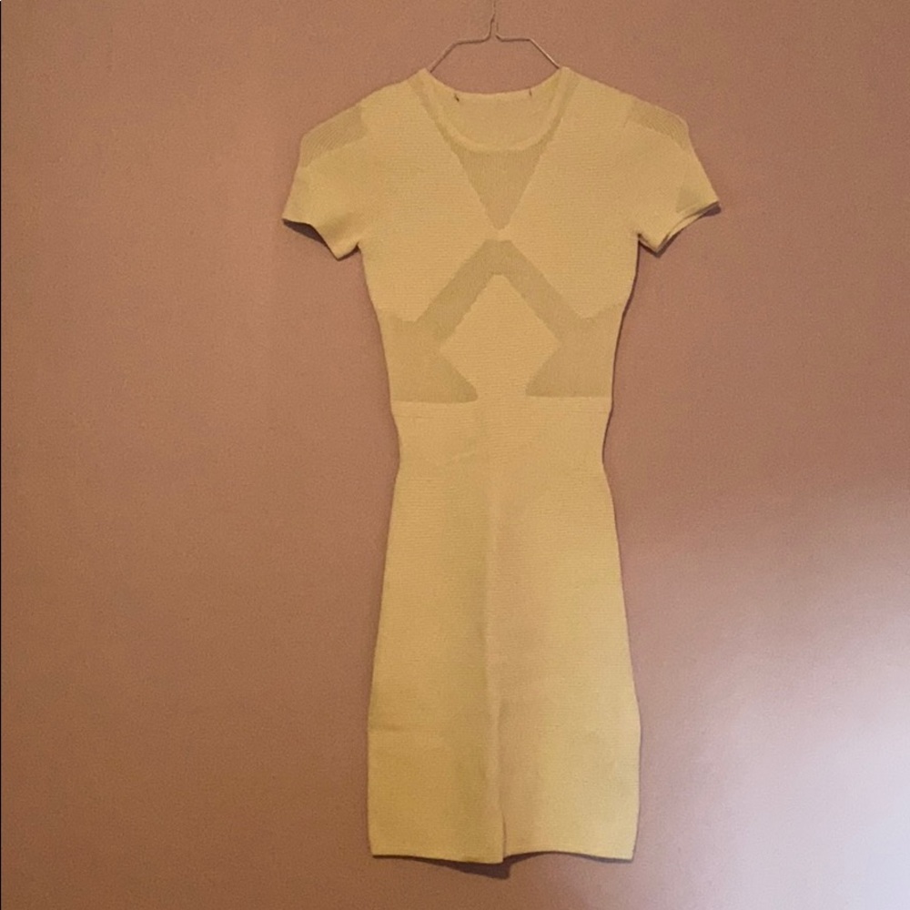 French Connection bodycon dress w sheer details